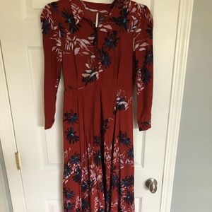 FREE PEOPLE FLORAL MAXI